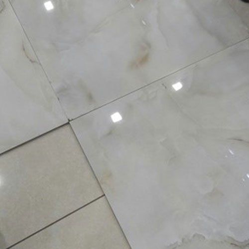 White Vitrified Floor Plain Tile Size 60 X 120 Cm Thickness 5-10 Mm For Home And Office Use