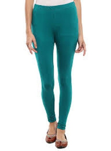 इंडियन लाइटवेट कैज़ुअल वियर स्ट्रेचेबल प्लेन मिंट ग्रीन कॉटन लेगिंग्स