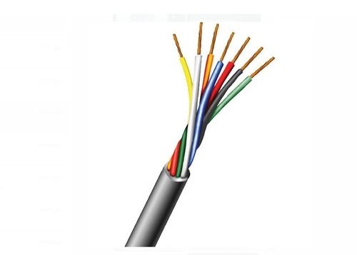 10 Meter And Grey Color 6 Core Cable With High Heat Bearing Capacity Conductor Material: Copper