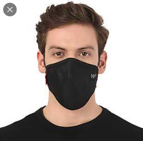 Black Reusable Wildcraft Face Mask For Medical And Anti Pollution Purpose