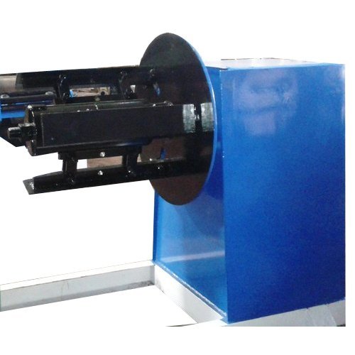 Iron Blue And Black Floor-Mounted Automatic Electric Heavy-Duty Industrial Decoiler