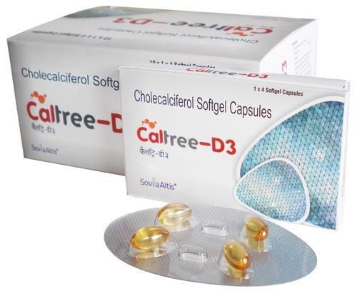 Cholecalciferol Caltree - D3 Capsule, 1 X 4 Softgel Cap
