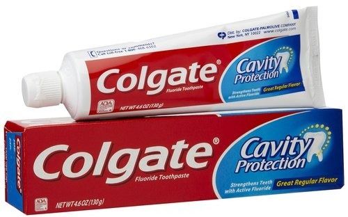 Colgate Toothpaste White Colour For Strong Teeth And Cavity Protection