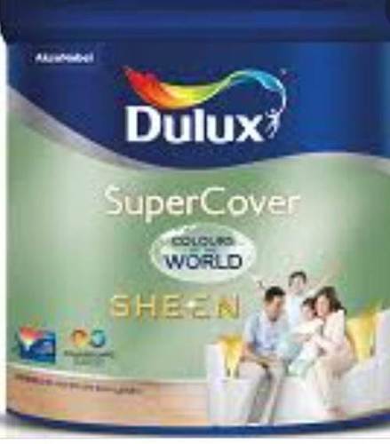 Dust And Water Resistance High Gloosy Acrylic Interior Super Cover White Dulux Emulsion Paint Particle Size: 1 Litre