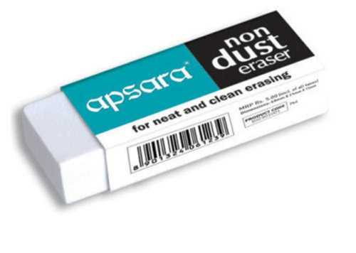 Rubber Apsara Eraser For Stationary Use Easy To Uses And Good Quality Material