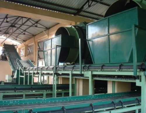 Green Fully Automatic Biodegradable 20 Hp Msw Waste Material Recovery Plant