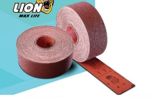 Round Good Quality Aluminum Oxide Hard Abrasive Cloth Premium Roll Tape Maroon