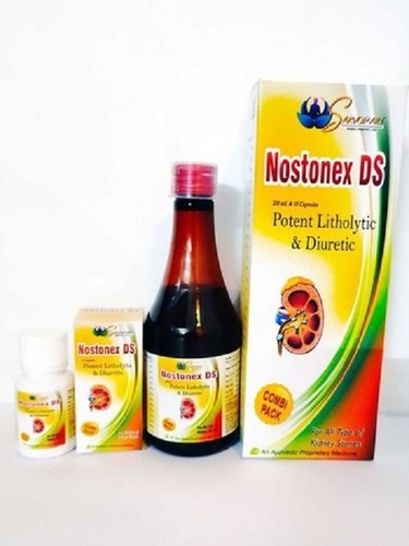 Nostonex Ds शक्तिशाली लिथोलिटिक और मूत्रवर्धक सिरप आयु समूह: सभी उम्र के लिए उपयुक्त