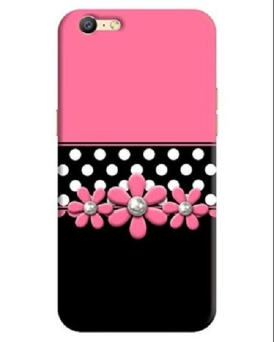 Pink And Black Plastic Mobile Back Covers - Plastic Material, Various Colors Including Pink and Black | Scratch and Dust Protection, Personalizable Design