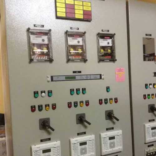 Powder Coated Surface Electrical Control Panel Board In Mild Steel Body Cover Material: Metal Base