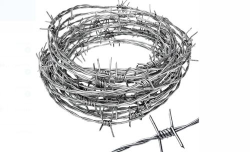 Stainless Steel Material Barbed Wire Used For Atop Walls Surrounding Secured Property