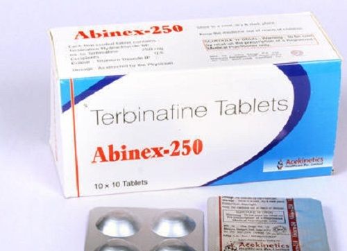 White Terbinafine Abinex - 250 Tablets, 10 X 10 Tab.