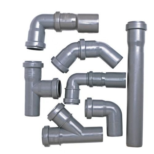 Upvc Sanitary Pipes Plumbing Fitting Hydraulic Pipe And Thickness 5 Mm Application: Construction