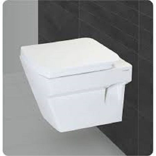 Ceramic Wall Mounted Closet Square With Seat Cover Western Commode White