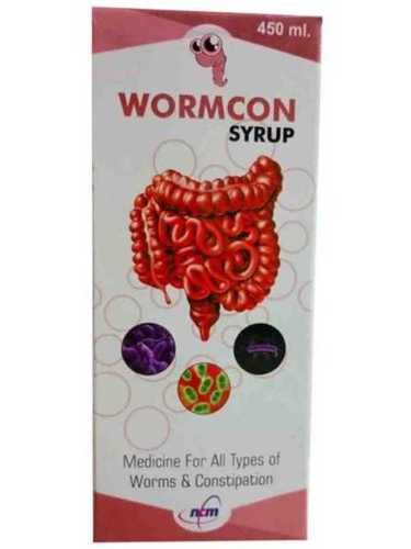 Wormcon Syrup For All Types Of Worms And Constipation, 450 Ml