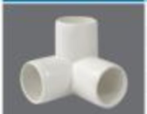 15 Mm Three Way White Color Pvc Corner For Plumber Fitting