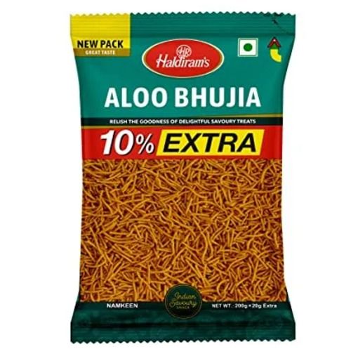 200 Gram Haldiram Namkeen Aloo Bhujia With High Nutritious Value Grade: Snack Grade