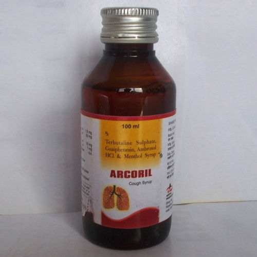 Arcoril Cough Syrup Terbutaline Sulphate Guaiphenesin Ambeoxsc Hcl And Menthol Syrup 