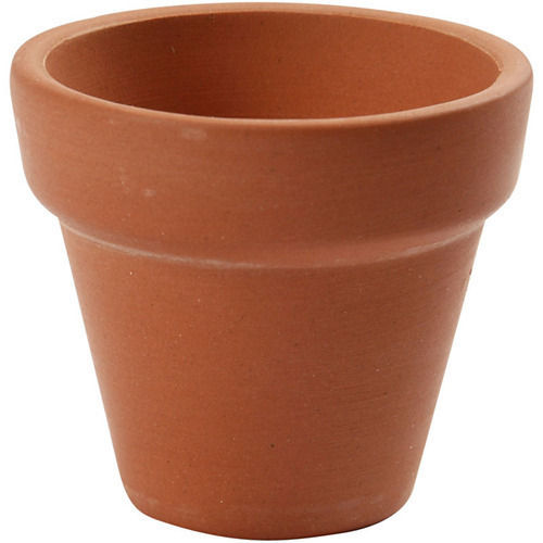 Brown Color Clay Flower Pot For Indoor Gardent With Round Shape And Eco Friendly