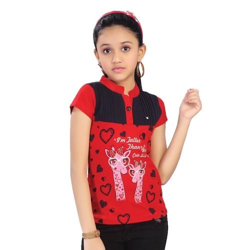 Omega Rossy Brown Round Neck Half Sleeve T-shirt For Girls Age Group: Kids  at Best Price in Tirupur