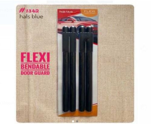 Flexi Bendable Door Guard 4 Pcs In Black, Protect The Bumper Corner And Avoid Scratch On The Car