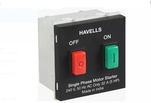 Good Quality Single Phase Ahfsmxb201 Havells 20 A Motor Starter Black And White  Frequency (Mhz): 50 Hertz (Hz)