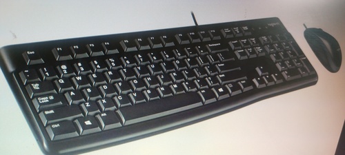 Logitech Mk120 वायर्ड डेस्कटॉप कीबोर्ड और माउस कॉम्बो सेट