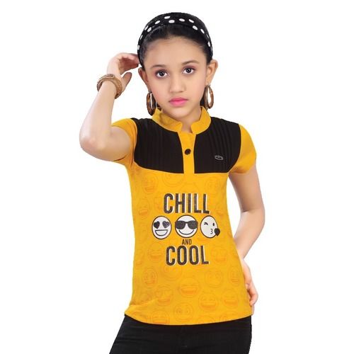Omega Rossy Brown Round Neck Half Sleeve T-shirt For Girls Age Group: Kids  at Best Price in Tirupur