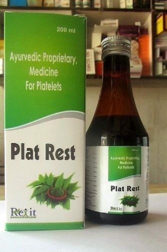 Plat Rest Ayurvedic Proprietary Syrup For Treat Viral And Normal Fevers (200 Ml)