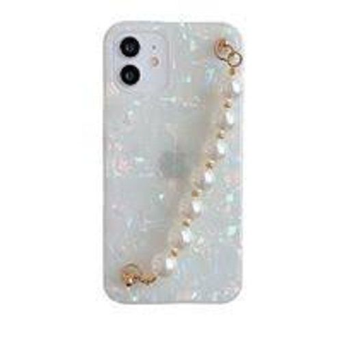 Scratch Resistance Light Weight Stylish Beautiful Stone Design White Mobile Cover