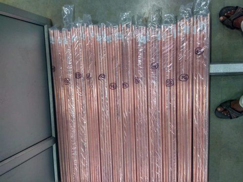 Round Sturdy Construction Crack Resistance Polished Copper Chemical Earthing Electrode