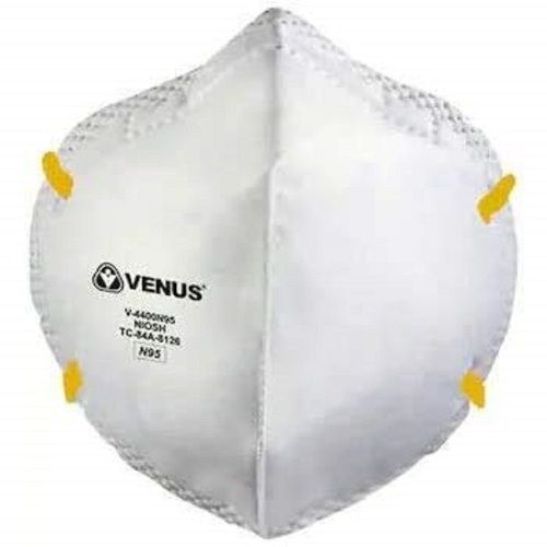 Venus N95 Anti Pollution Face Mask White Material Aluminum And Paper No Valve Gender: Male