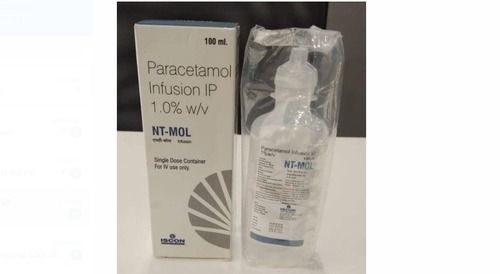 100 Percent Leakproof And Safe100 Ml Infusion Bottle Paracetamol For Hospital