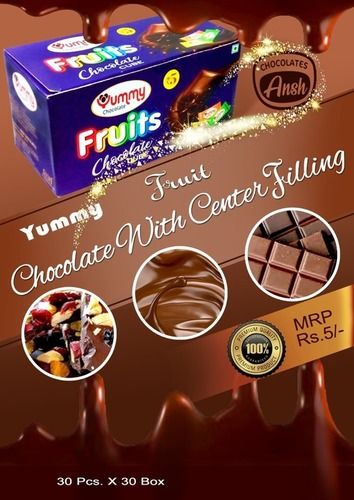 Piece 100% Pure Brown Color Fruits Mixed Dry Fruit Chocolates For Kids, Gifts