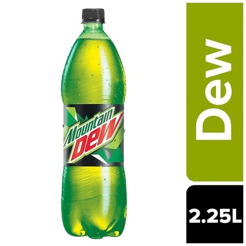 2.25 Liter Mountain Dew Cold Drink Enriched With Lemon Flavor Alcohol Content (%): 0%