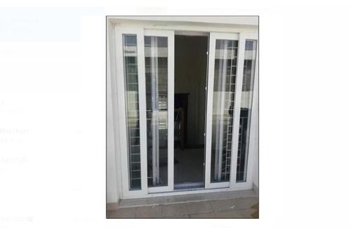 Cold Rolled Steel 2 Track Upvc Sliding Door Use For Outdoor White Color Strong And Durable