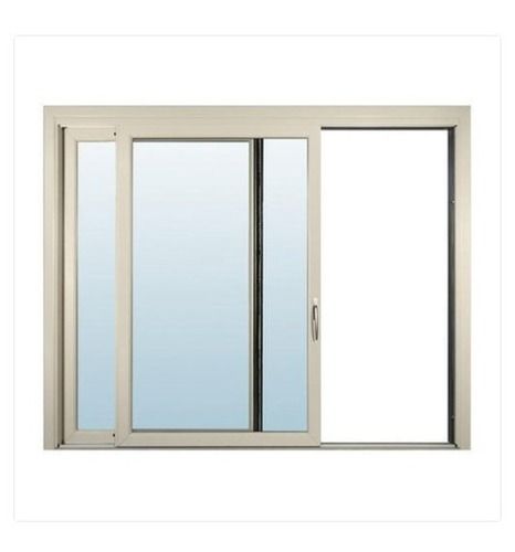 5X5 Feet Rectangle Shape Modern White Aluminum Material Sliding Window Application: Home