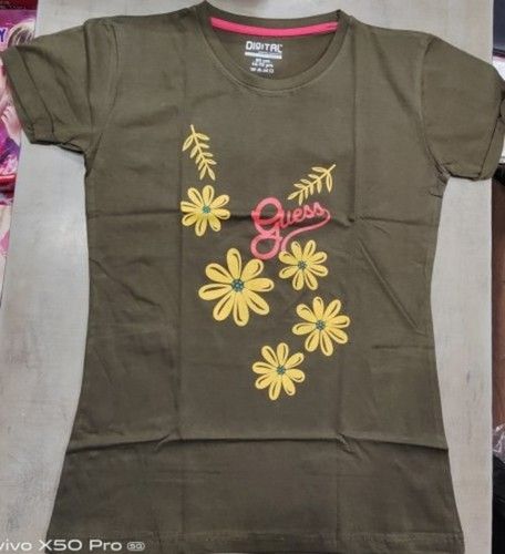 Brand New Women'S Cotton Regular And Normal T- Shirts Gender: Girl