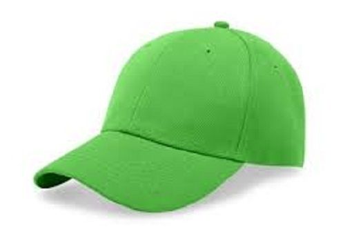 Tear Resistance Skin Friendliness Versatile Cotton Polyester Lite Green Casual Cap Age Group: 18-25