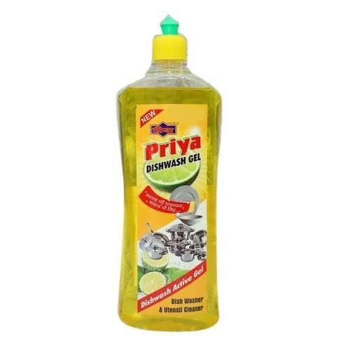 Good Smell Biodegradable Yellow Priya Dish Wash Gel for Kitchen Ware, 150 Ml