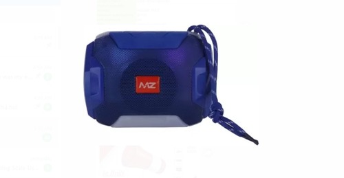 Good Quality Wireless Portable Bluetooth Blue Speaker - 4 inch Subwoofer, 2.0 Channels, 50 MHz Frequency Response | Ideal for Birthday Parties, Lightweight, Bluetooth 3.0 Connectivity