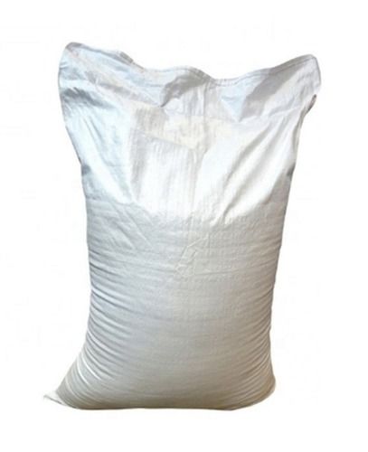 White Polypropylene Pp Woven Sack Bags For Packaging Storage Capacity 25 Kilogram