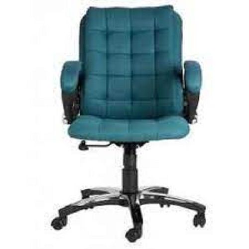 Handmade Padded Cushion Green And Black Mint Office Chair For Relaxing And Comforting For Long Hours Of Work