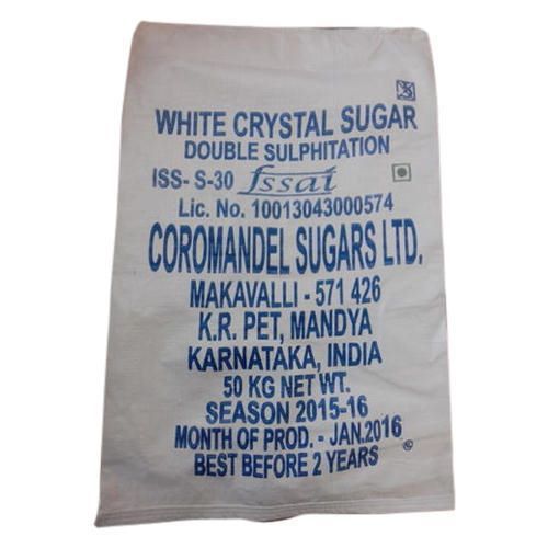 White And Blue Pp Sugar Woven Sack Bag Capacity 50 Kilogram Strong And Durable