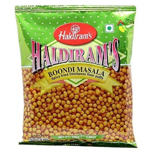 100 Percent Fresh And Pure Haldiram'S Boondi Plain Pack Of 220 Gm Specialty For Vegetarians Fat: 2% Grams (G)