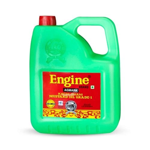 Common 100 Percent Good Quality Engine Brand Agmark Kachi Ghani Mustard Oil, 5 Liter