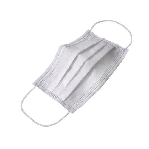2 Ply Disposable Face Mask With Earloop And White Color, Cotton Materials