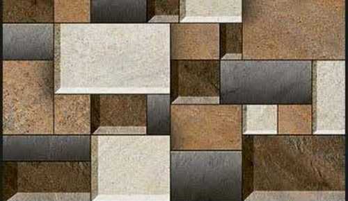 3D Wall Tiles For Living Room, Rectangular Shape Available In Various Color Grade: Industrial