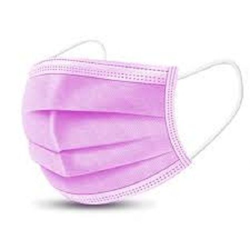 Comfortable To Wear Protect You From Pollen And Allergens Pink Disposable Face Mask Age Group: Suitable For All Ages