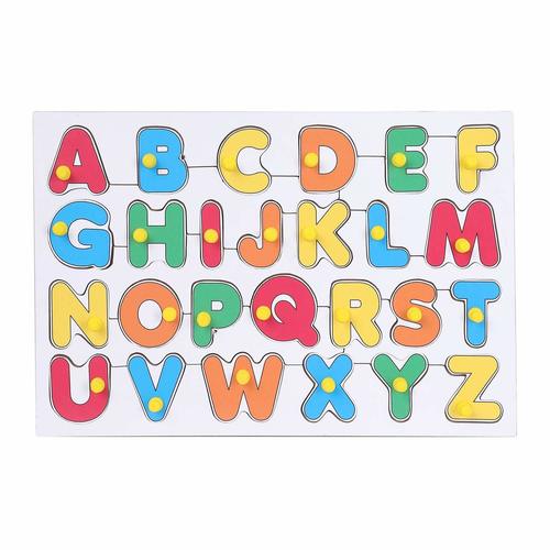 Capital Alphabet Puzzle Letter (English Big Abcd Toys) Educational Learning Wooden Toy For Kids Above 3 Years. Age Group: 3-6